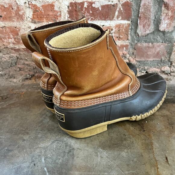 Vintage L.L. BEAN Made in Maine USA Men\'s Shearling Zip Muck Duck Boots 9 main image 10